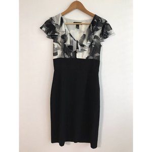 White House Black Market Dress Size 2 Black & White